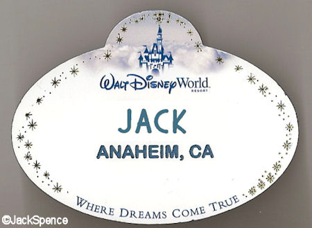 WDW Current Name Tag