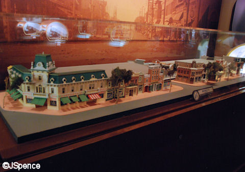 Model of Disneyland's Main Street