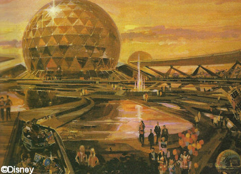 Concept Drawing for Spaceship Earth