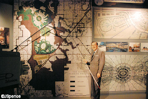 An early map of Walt Disney World