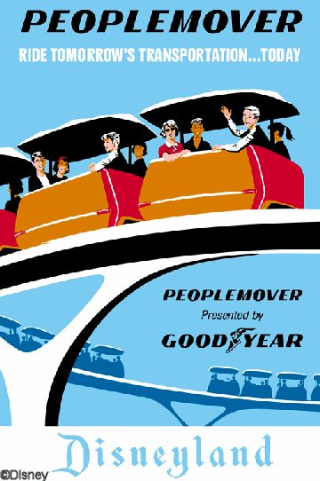 Disneyland PeopleMover Poster