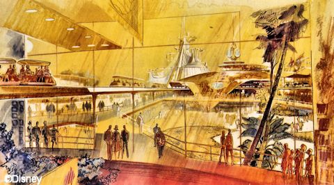 Space Mountain Concept Drawing