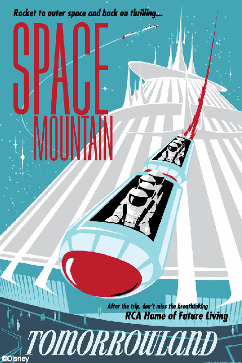 RCA Space Mountain Poster