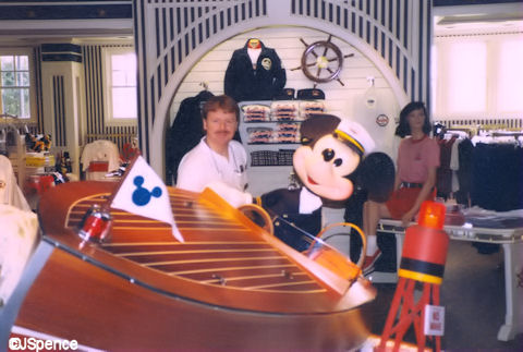 Mickey and Chris Craft Runabout