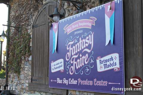 Blue Sky Cellar Reopens - Fantasy Faire Exhibit