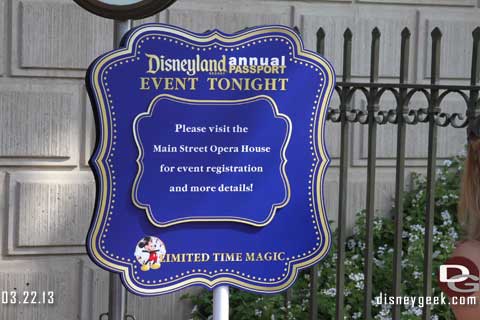 Disneyland Resort Limited Time Magic Events 3/22