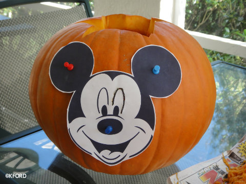 Mickey Mouse Pumpkin Carving | Pumpkin Carving Patterns - Garfield