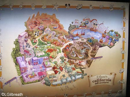 disneyland california adventure park map. you the map and close-ups