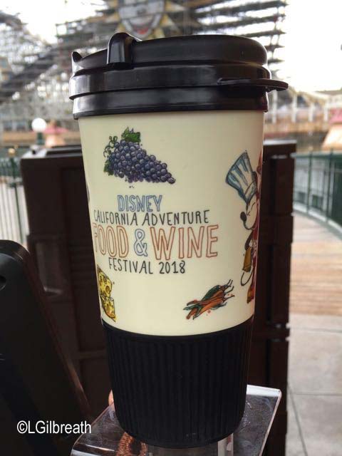 DCA 2018 Food and Wine Festival souvenir tumbler