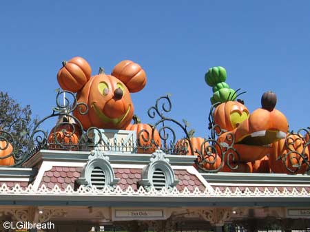 Disneyland Decorated for Halloween
