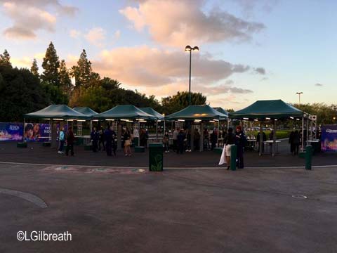 Downtown Disney security checkpoint