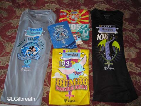 Disneyland 10th Half Marathon Race Shirts