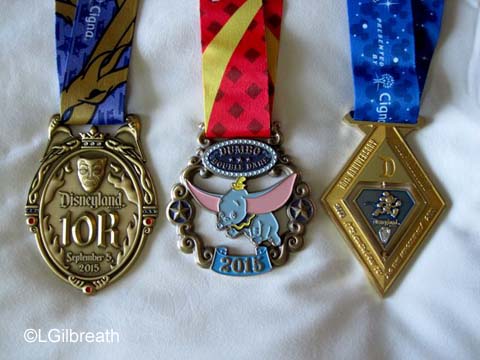 Disneyland 10th Annual Half Marathon medals