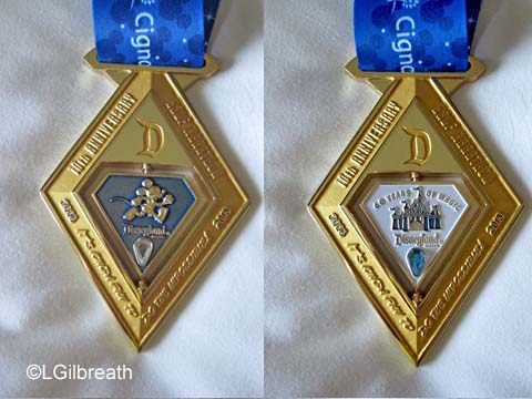 Disneyland 10th Annual Half Marathon medal