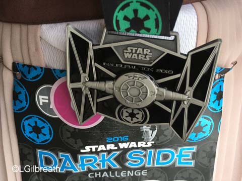 Star Wars Dark Side 10K medal