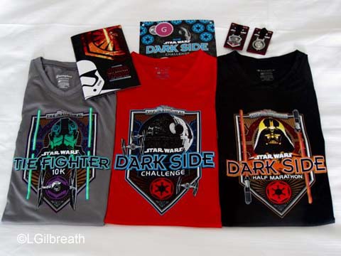 Star Wars Dark Side race shirts