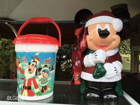 Disneyland 2016 Santa Mickey Popcorn Bucket