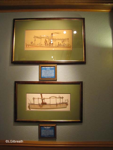 Concept art for Storybook Land canal boats.