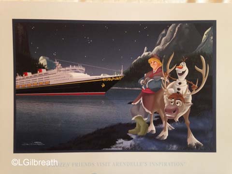 Disney Magic Norway lithograph
