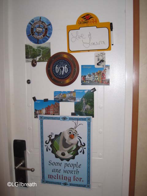 Disney Magic Norway stateroom door