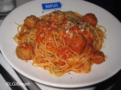 Naples Restaurant Spaghetti and Meatballs
