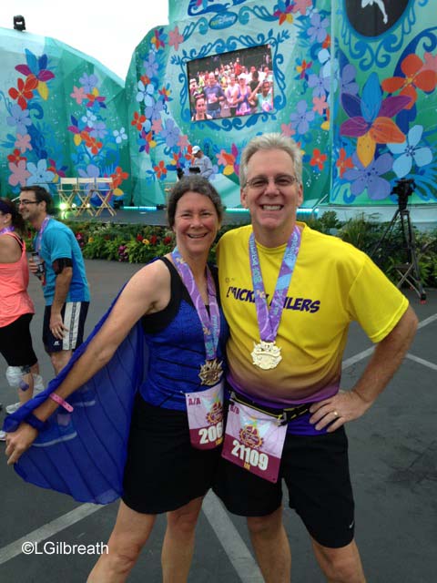 2015 Tinker Bell 10K Laura and Lee finish