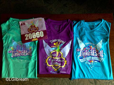 Tinker Bell Half Marathon shirts 2015