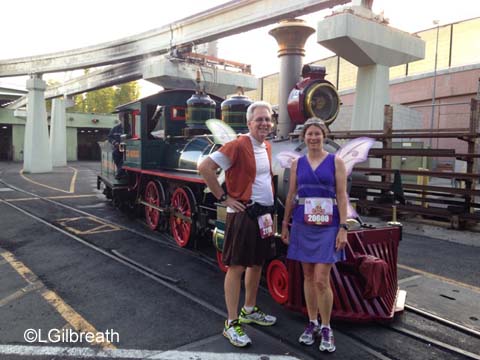 2015 Tinker Bell Half Marathon Disneyland train