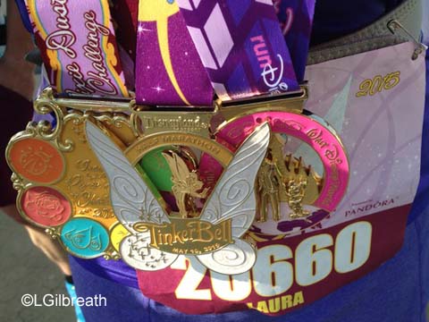 2015 Tinker Bell Half Marathon medals