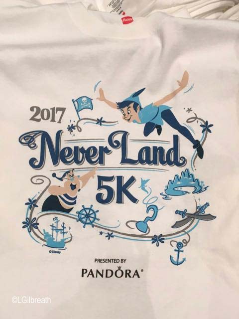 Tinker Bell Never Land 5K shirt