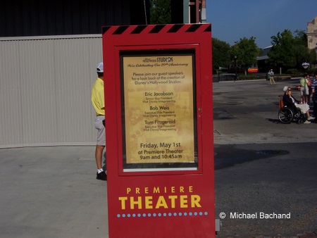 Sign in front of Premiere Theater