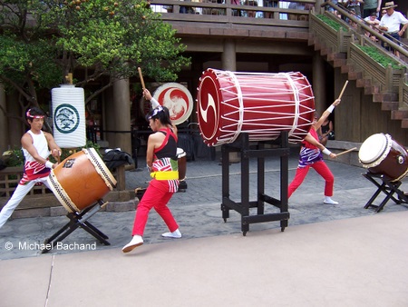 Drummers in action