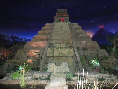 Mayan pyramid from ride