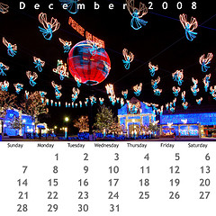 December 2008 Jewel Case Calendar