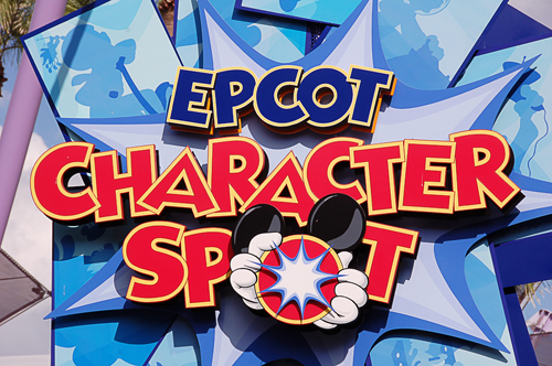 Epcot Character Spot Sign at Walt Disney World