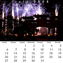July 2008 Jewel Case Calendar
