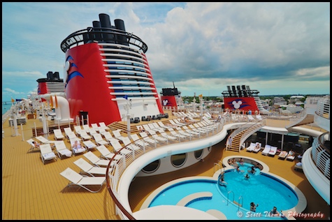 Decks 11 and 12 Forward on the Disney Dream cruise ship are reserved for Adults Only.