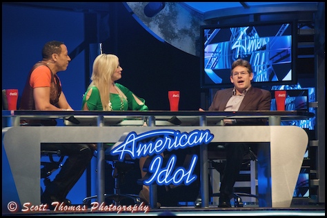 American Idol Experience Judges at Disney's Hollywood Studios, Magic Kingdom, Walt Disney World, Orlando, Florida.