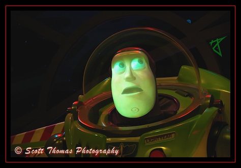 The Buzz Lightyear Audio-Animatronic in the Magic Kingdom, Walt Disney World, Orlando, Florida