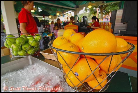 Toontown Farmer's Market has healthy and nutritious snacks in the Magic Kingdom, Walt Disney World, Orlando, Florida