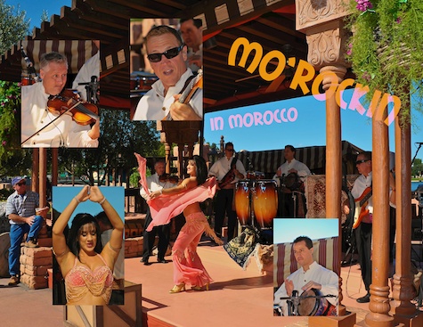 Mo'Rockin entertaining in Morocco in Epcot's World Showcase, Walt Disney World, Orlando, Florida