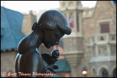 Cinderella Fountain statue in Magic Kingdom's Fantasyland, Walt Disney World, Orlando, Florida