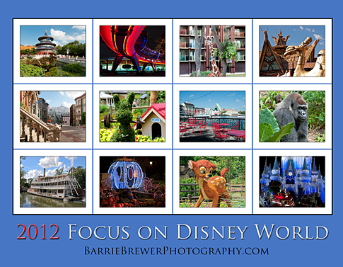 2012 Focus on Disney World Calendar