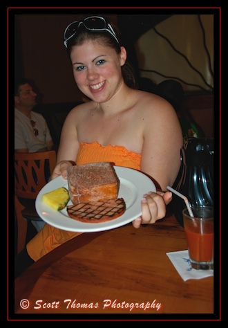 Tonga Toast is a favorite breakfest treat at the Polynesian Resort's Kona Cafe, Walt Disney World, Orlando, Florida