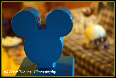 Mickey's living room inside his Country House in the Magic Kingdom, Walt Disney World, Orlando, Florida.