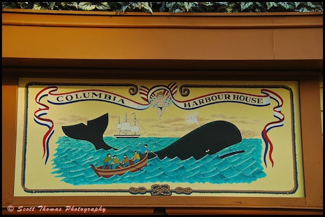 Sign in the Columbia Harbour House in the Magic Kingdom, Walt Disney World, Orlando, Florida.