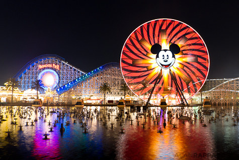 Paradise Pier at Disney California Adventure by Alan Rappaport, Disneyland, Anaheim, California.