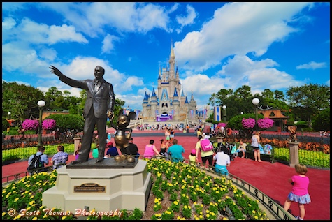 Partners statue in the Magic Kingdom, Walt Disney World, Orlando, Florida.