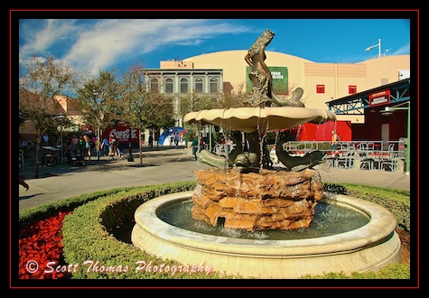 The water fountain from the movie, Splash, in Disney's Hollywood Studios, Walt Disney World, Orlando, Florida