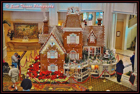 Ginger Bread House in the lobby of the Grand Floridian Resort, Walt Disney World, Orlando, Florida